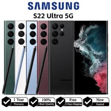 New SAMSUNG GALAXY S22 ULTRA 5G 128GB Unlocked GSM Verizon T-Mobile At&T Phone