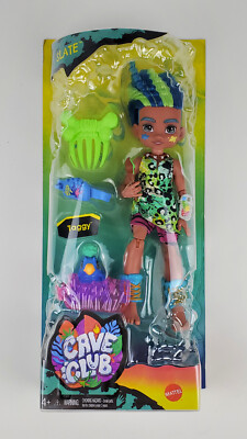 Cave Club Slate Doll 10'' Prehistoric w/Dinosaur Pet, Taggy Mattel