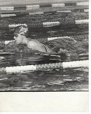 Original Press Photo Swimming Sarah Hardcastle swimming 15.6.1984