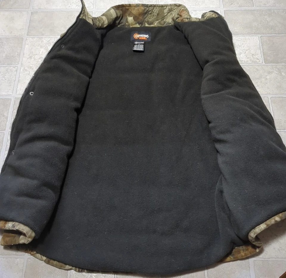 Outfitters Ridge Hunting Vest Mens Size M Real Tree Hardwoods Fleece Lined - Image 3 of 4