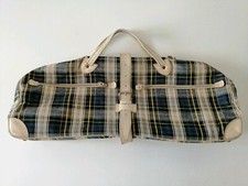 Borsa vintage per racchette da Tennis tela e cuoio 1960 Circa