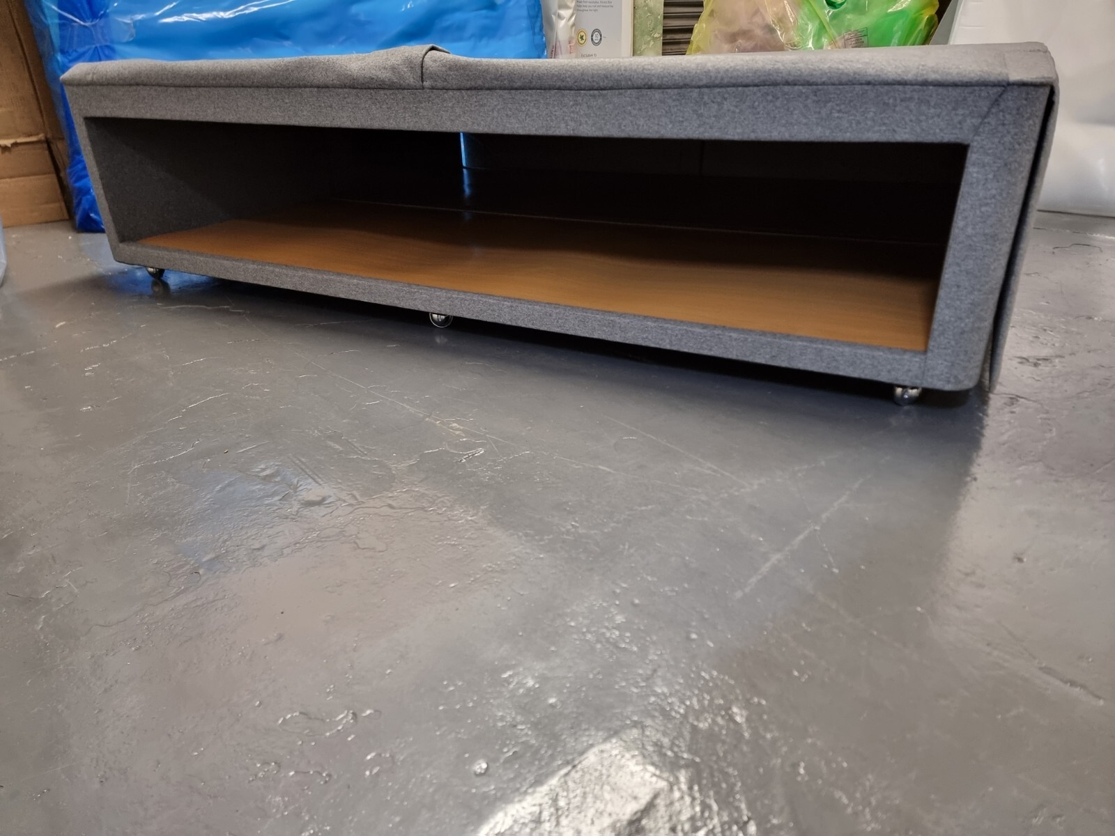 Hypnos KINGSIZE Hideaway Divan Bed base John Lewis 150 x 200cm GREY eBay