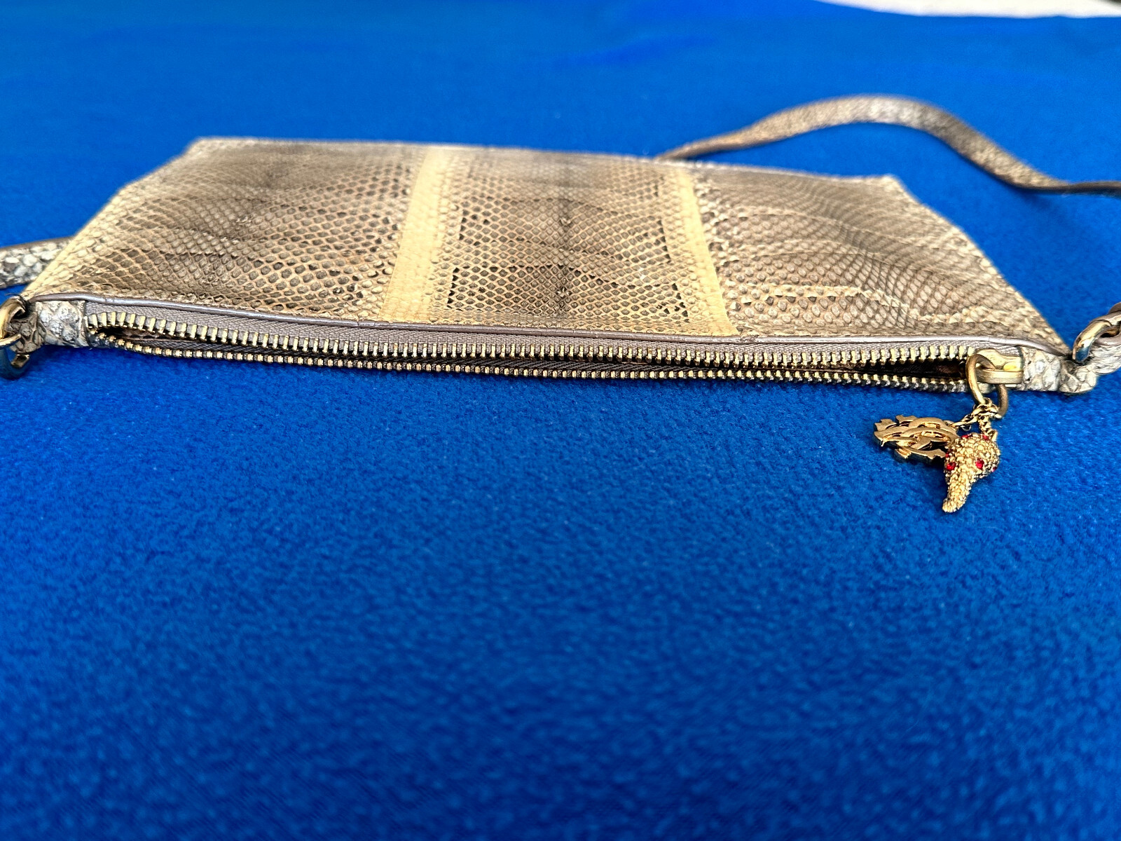 ROBERTO CAVALLI PYTHON SNAKE SKIN SHOULDER PURSE — image 9