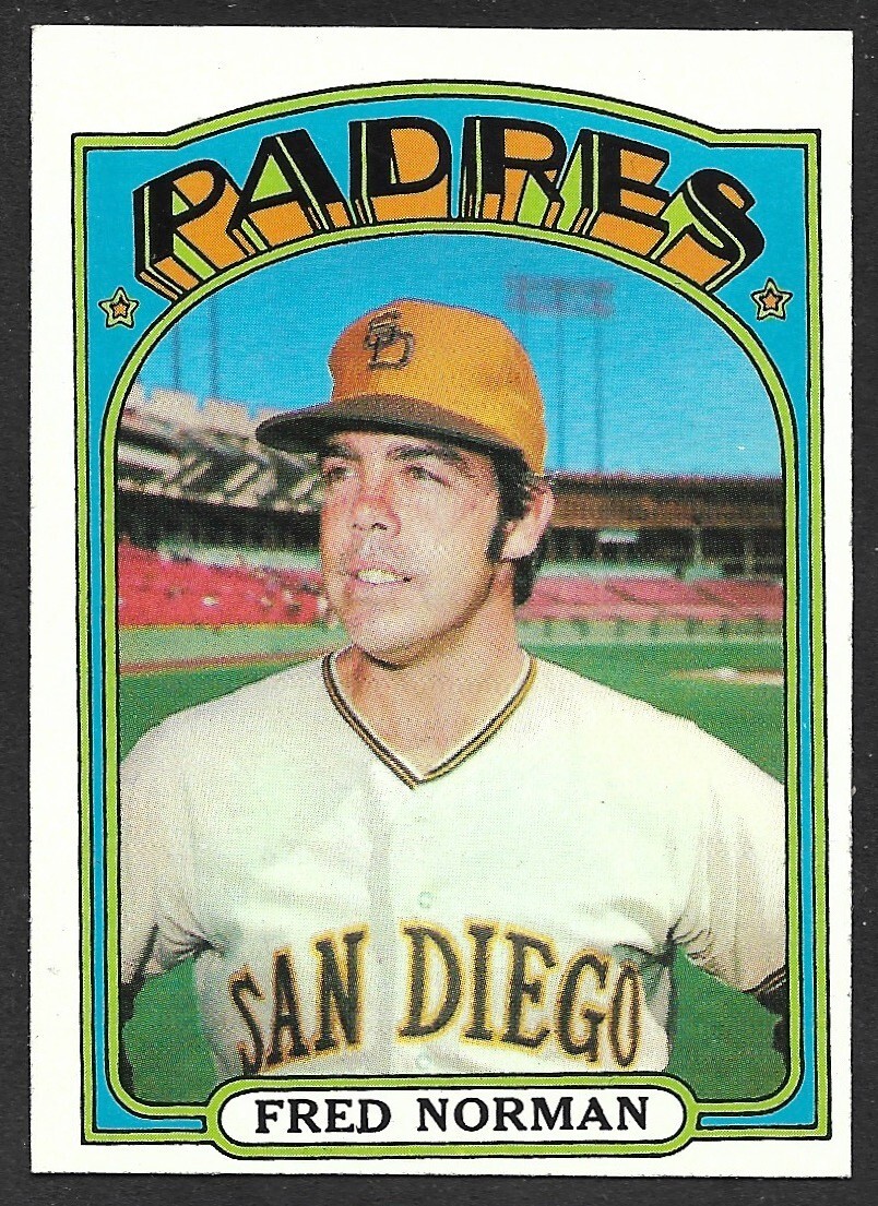 1972 TOPPS #194  Fred Norman  SAN DIEGO PADRES  EX-MINT+   A