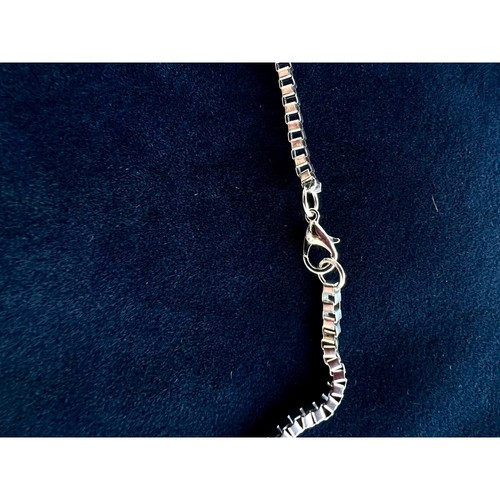 Mens Silver Cross Pendant Necklace Glamour Crystals Gift For Dad Friend Brother - Picture 6 of 7