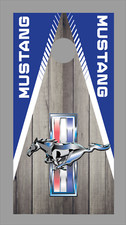 Corn Hole Board Wrap - Mustang Cornhole