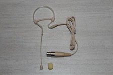 Beige Single Earhook Headset Microphone for Shure Wireless TA4F 4pin mini XLR