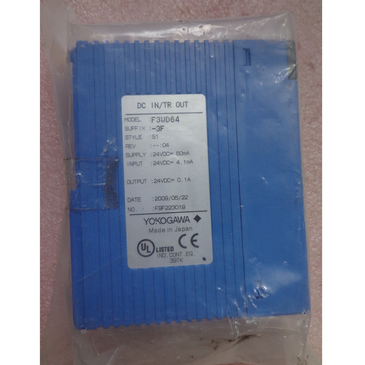 1 pcs Yokogawa F3WD64-3F module tested 1PCS NEW F3WD64-3F