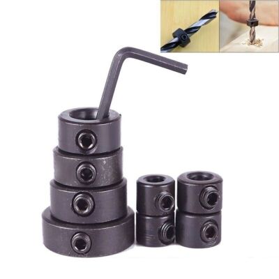 9-Piece Drill Stop Collar Set: For Precise Drilling, Achieve Consistent