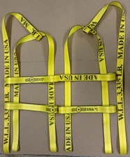  DEMCO KAR KADDY Basket Straps Tow Dolly Wheel Net  LOOP END  Yellow  USA MADE