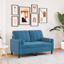 2/3-Sitzer Sofa mit Zierkissen Couch Loungesofa Schlafsofa Polstersofa Stoff 