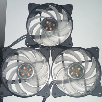 Cooler Master MasterFan 120 AB 120mm RGB 3-Pack Case Fans 4-Pin PWM