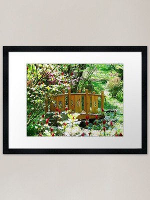 Beautiful Foot Bridge Framed Art Pr Framed Wall Art Poster Canvas Print Picture