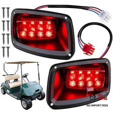 EZGO TXT Rear Lights with 3 Wire, 12V Golf Cart Tail Llight LED Kit for 1996