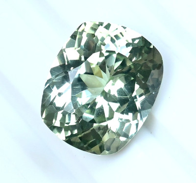 15.60Ct Natural Green Montana Sapphire Cushion Flawless Certified Loose Gemstone