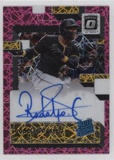 2022 Panini Donruss Optic Pink Velocity Prizm 3/49 Rodolfo Castro Auto nd3