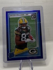 2025 Panini Donruss Optic - Rated Rookie Savion Williams #221 Purple Shock