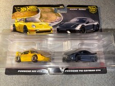 Hot Wheels Premium 2 Pack- Porsche 993 GT2 / 718 Cayman GT4 HBL96
