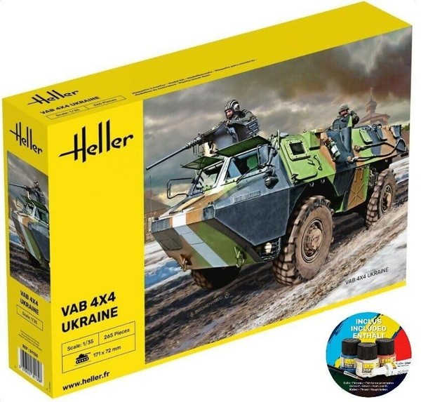 Heller 57130 Starter Kit Vab 4X4 Ukraine 1/35-image