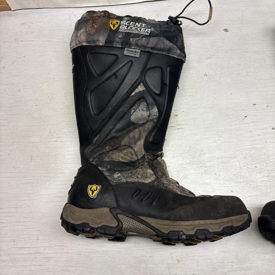 Mossy Oak Break Up Camo Hunting Scent Blocker Boots Over Calf Size 11 Gorpcore - Image 4 of 4