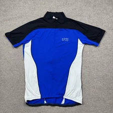 Gore Bike Wear Men's Jersey Size M Blue Short Sleeve Performance Cycling