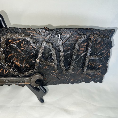 “Man Cave” Sign Garage Tools Chain Wrench Metal Look 19x5.5 Resin Workshop Hefty - Picture 6 of 21