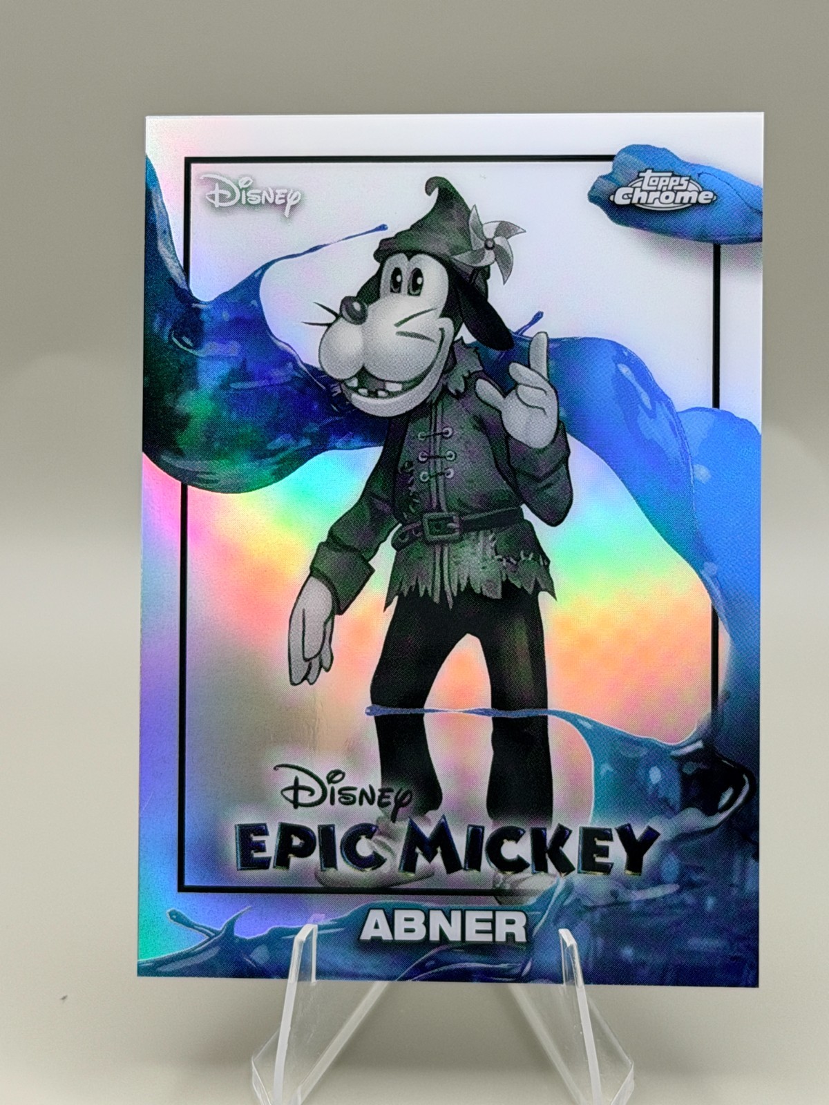 2026 Topps Disney Chrome Neon: EM-4 EPIC MICKEY Abner