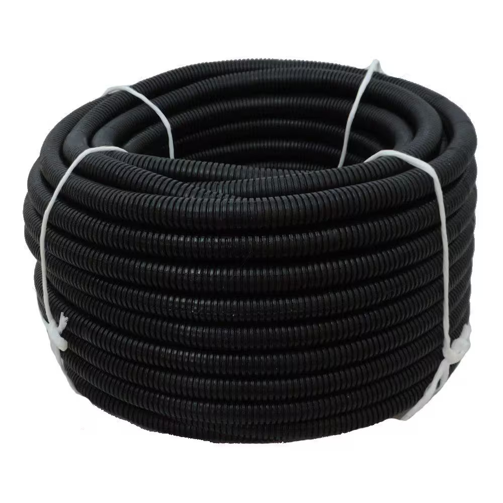 1/2 In. Dia. X 100 Ft. Black Flexible Corrugated Polyethylene Non Split Tubing a