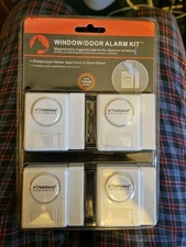 New Doberman Security Window Door Alarm Kit Magnetically Triggered Alarm 4 Pack