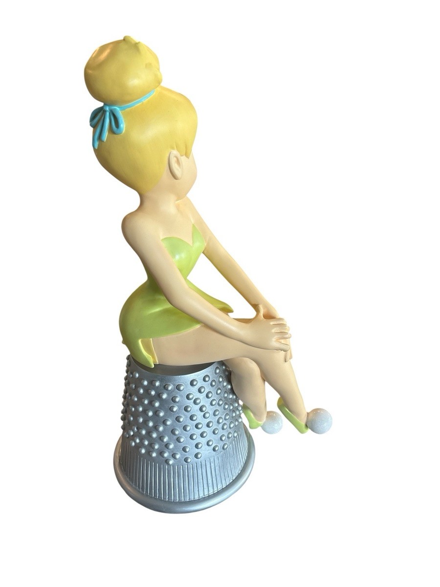 Disney Big Fig Figure Tinker Bell Tinkerbell Sitting On A Thimble