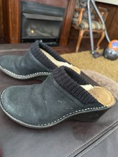 UGG Black Booties US size 8 Mule Shoes Slip On Wedge EUC