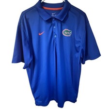 Nike Dri-FIT Florida Gators Polo Shirt Men's XL Royal Blue Golf