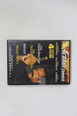 Action Classics 4 Feature Films DVD Deadly Impact Embassy Chain Reaction