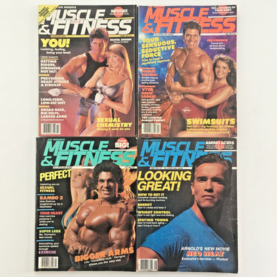 Vintage Joe Weider's Muscle & Fitness Bodybuilding Magazine 1988 (Lot of 4)