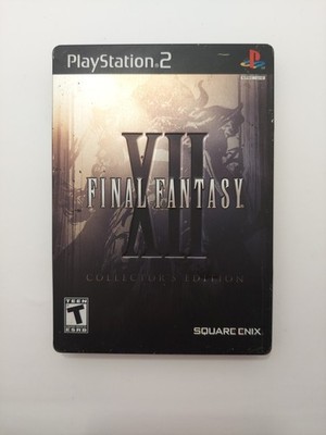Final Fantasy XII 12 Collector's Edition Steel Book Playstation 2 PS2 Tested