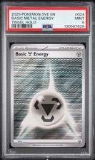 2025 Pokemon SVE EN Basic Metal Energy TINSEL HOLO #024 PSA 9 MINT