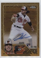 2023 Topps Gilded Collection Gold Etch Auto 43/99 DL Hall #CGA-DH Auto 11o2