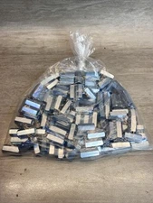 (100) Hex Coupling Nuts 3/8 - 16 x 1/2 x 1-1/8 Threaded Rod Connector Zinc