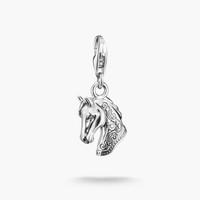 Thomas Sabo Charm AnhäNger Pferdekopf Sterlingsilber WeißEr Stein 2233-643-14