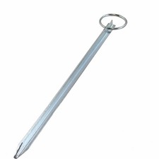 Anello a T con Anello Stormhering Anello Tenda Acciaio Zincato Lunghezza 40 o 50 cm Chiodo Terra