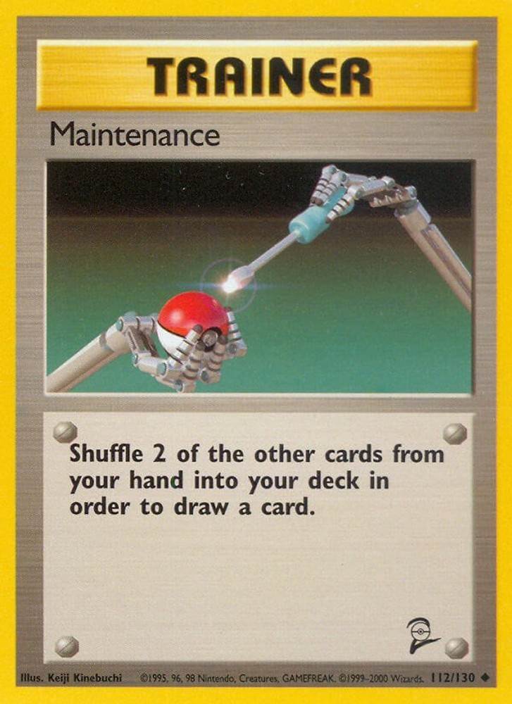 Maintenance 112/130 Uncommon Base Set 2 Pokemon Near Mint
