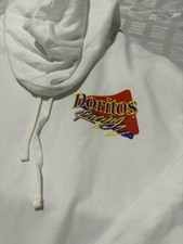 Doritos Racing Hoodie White XL Retro 90s NASCAR Snack Brand NWT Graphic Print