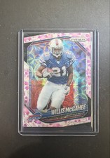 2025 Panini Prizm - Willis McGahee #45 Choice Cherry Blossom Prizm /15