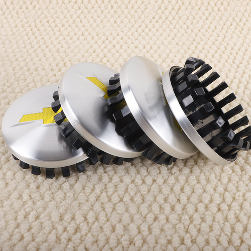 4pcs Wheel Center Hub Cap for Tahoe Suburban Silverado 2014-20 3.25 83mm Black