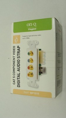 Legrand - On-Q WP1010-WH Pre-Configured Component Video with Digital Audio Strap