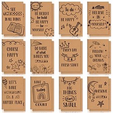 24 Pcs Mini Colorful Notebooks Bulk Gifts, Funny Motivational Kraft Style