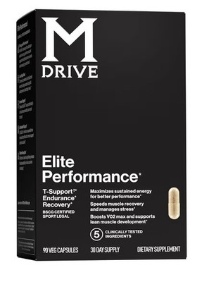Mdrive Elite Testosterone Booster for Men Muscle Recovery Stress Relief 90 Caps