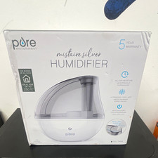 Pure Enrichment Mistaire Silver Ultrasonic Cool Mist Humidifier 1.5L - White