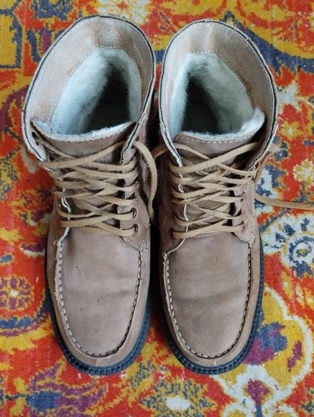 Men Boots Brown Leather 42.5