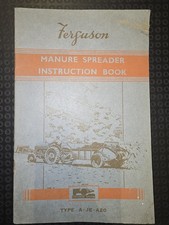 Ferguson A-JE-A20 Manure Spreader Instruction Book 1954 Original
